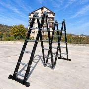 Scara multifunctionala 4x6 trepte - cadru din otel, trepte din aluminiu