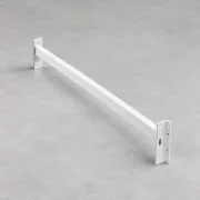 Viga horizontal blanca para estantería profesional 200 kg/nivel 0,6 mm de grosor