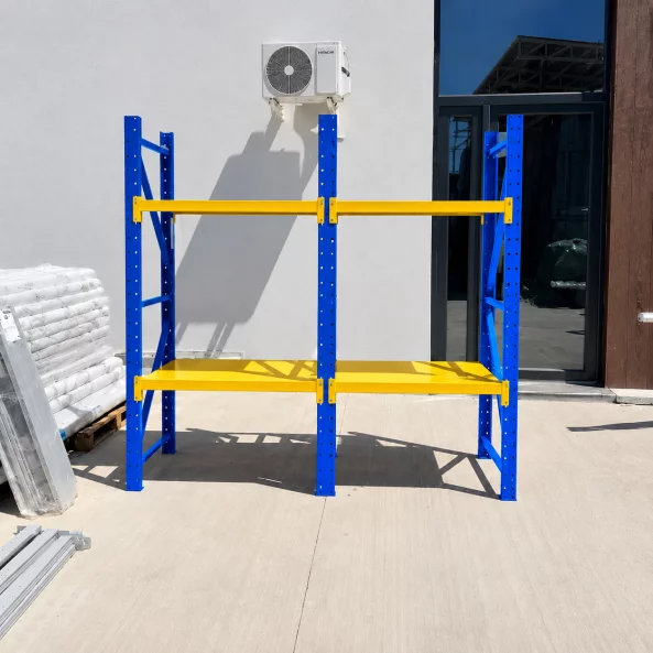 Extensie raft profesional pentru depozitare - L1070xl600xH2000 mm , 400kg, blue&amp;yellow