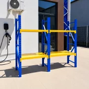 Extensie raft profesional pentru depozitare - L1070xl600xH2000 mm , 400kg, blue&amp;yellow