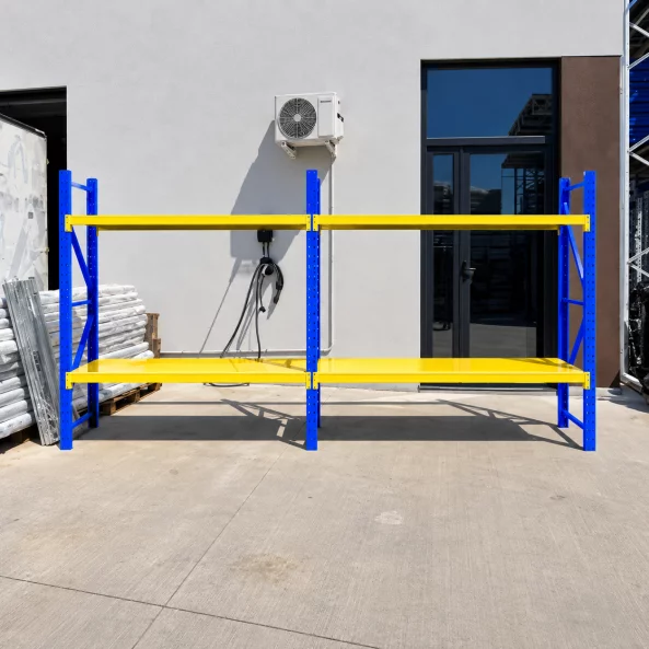 Extensie raft profesional pentru depozitare - L2000xl600xH2000 mm , 400kg, blue&amp;yellow