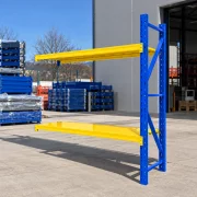 Extensie raft profesional pentru depozitare - L2000xl600xH2000 mm , 400kg, blue&amp;yellow