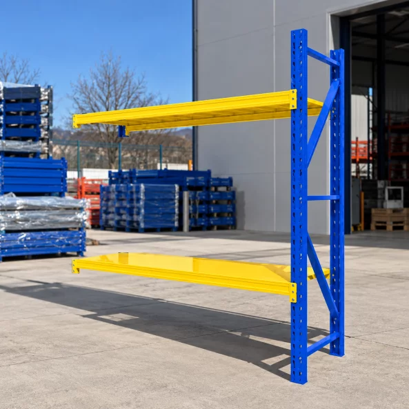 Extensie raft profesional pentru depozitare - L2000xl600xH2000 mm , 400kg, blue&amp;yellow