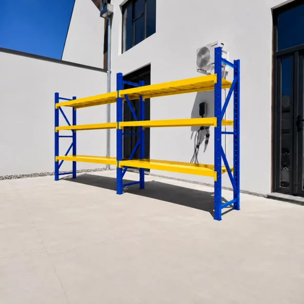 Extensie raft profesional pentru depozitare, L2000xl600xH2000 mm , 600kg, blue&amp;yellow