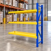 Extensie raft profesional pentru depozitare, L2000xl600xH2000 mm , 600kg, blue&amp;yellow