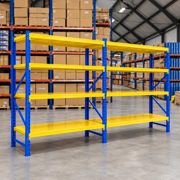 Extensie-Raft profesional pentru depozitare L2000xl600xH2000,800 kg, blue&amp;yellow