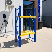 Raft profesional de depozitare L1070xl600xH2000 , 400 kg, blue&amp;yellow