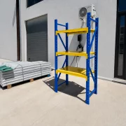Raft profesional de depozitare L1070xl600xH2000 , 600 kg, blue&amp;yellow