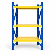 Raft profesional de depozitare L1070xl600xH2000 , 600 kg, blue&amp;yellow