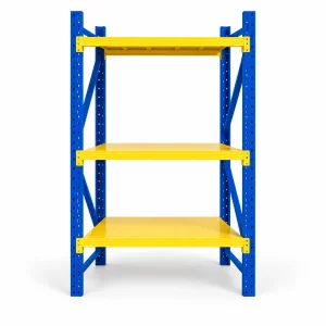 Raft profesional de depozitare L1070xl600xH2000 , 600 kg, blue&amp;yellow