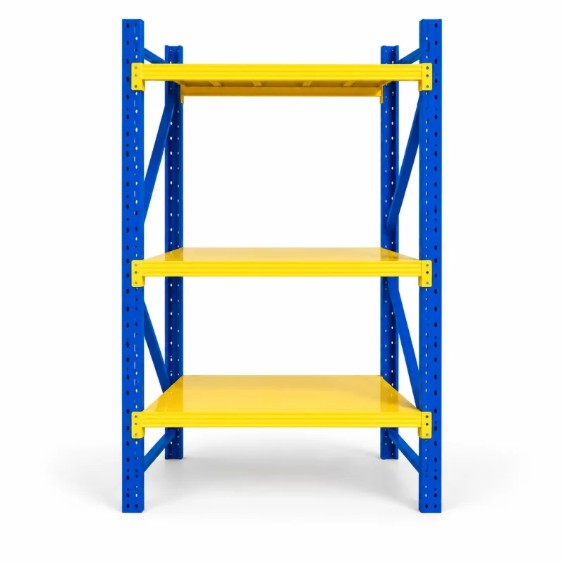 Raft profesional de depozitare L1070xl600xH2000 , 600 kg, blue&yellow
