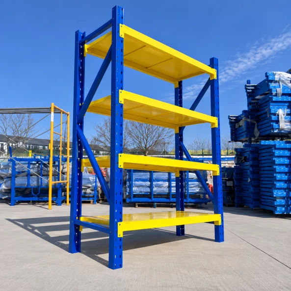 Raft profesional de depozitare L1070xl600xH2000 , 800 kg, blue&amp;yellow