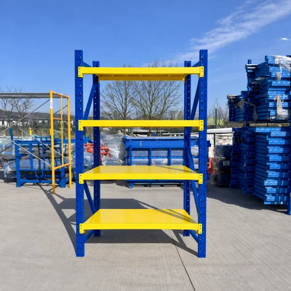 Raft profesional de depozitare L1070xl600xH2000 , 800 kg, blue&amp;yellow