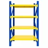 Raft profesional de depozitare L1070xl600xH2000 , 800 kg, blue&amp;yellow