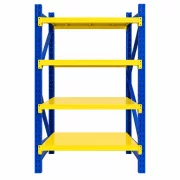 Raft profesional de depozitare L1070xl600xH2000 , 800 kg, blue&amp;yellow
