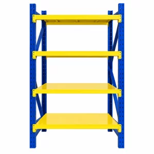Raft profesional de depozitare L1070xl600xH2000 , 800 kg, blue&amp;yellow