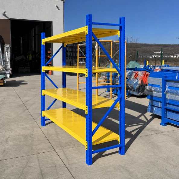 Raft profesional de depozitare l2000xl600xh2000, 800 kg, blue&amp;yellow