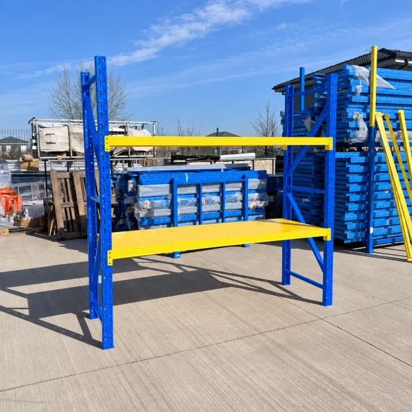 Raft profesional pentru depozitare - L2000xl600xH2000 mm , 400kg, blue&amp;yellow