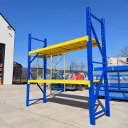 Raft profesional pentru depozitare - L2000xl600xH2000 mm , 400kg, blue&amp;yellow