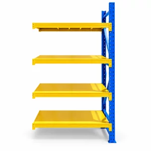 Extensie raft profesional pentru depozitare - L1070xl600xH2000 mm , 800kg, blue&amp;yellow